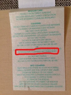 recommended upholstery cleaners Trowbridge